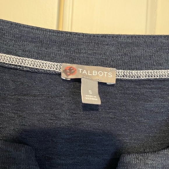 Talbots Navy Tunic Top - Picture 3 of 5